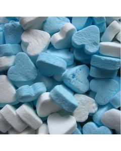 Mini Hartjes Blauw Wit Pepermunt 1 Kilo