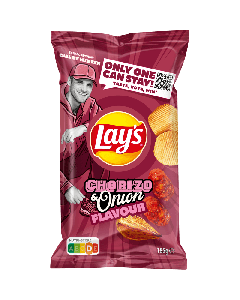 Lays Chips MAX Chorizo & Onion Doos 10 x 185 Gram