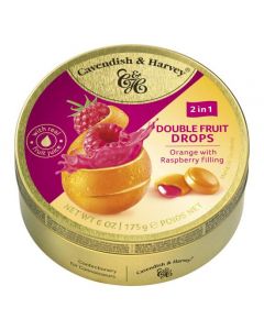 Cavendish & Harvey Double Fruit Orange Raspberry 175 gram 