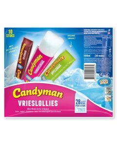 Candyman Coolsticks Vrieslollies 10 Stuks