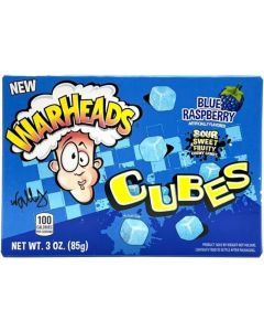 Warheads Blue Raspberry Sour Cubes 85 Gram