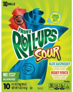 Fruit Roll Ups Sour Razzberry Punch