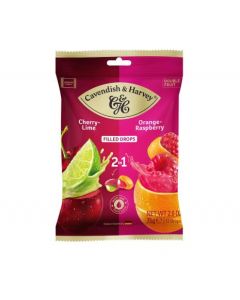 Cavendish & Harvey Cherry Lime & Orange Raspberry Drops 75 Gram