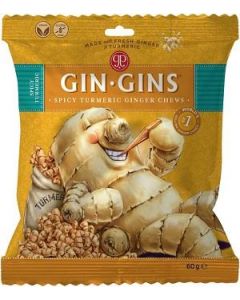 Gin Gins Curcuma Ginger Chews 60 Gram