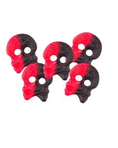 Bubs Raspberry Licorice Skulls 4 Kilo