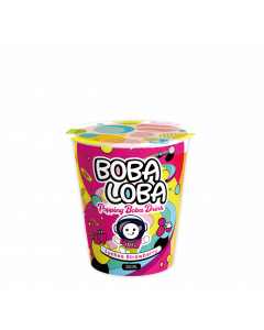 Boba Loba Bubble Tea Lychee Strawberry 350ML