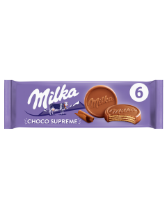 Milka Choco Wafer Melk Chocolade 6 Koekjes 180 Gram