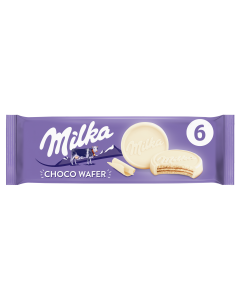 Milka Choco Wafer Witte Chocolade 6 Koekjes 180 Gram