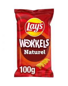 Lays Wokkels Naturel Doos 12 x 100 Gram
