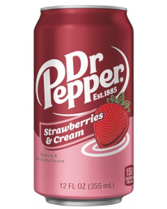 Dr Pepper Strawberry & Cream 12x355ML
