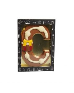 Luxe Gedecoreerde Melk Chocolade Letter C 240 Gram