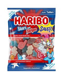 Haribo Star And Stripes Zuur 175 Gram