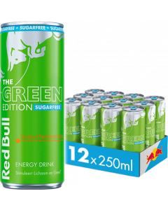 Red Bull Green Edition Curuba Vlierbloesem Sugar Free 12x250ML 