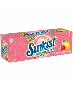 Sunkist Strawberry Lemonade 12 x 355ML