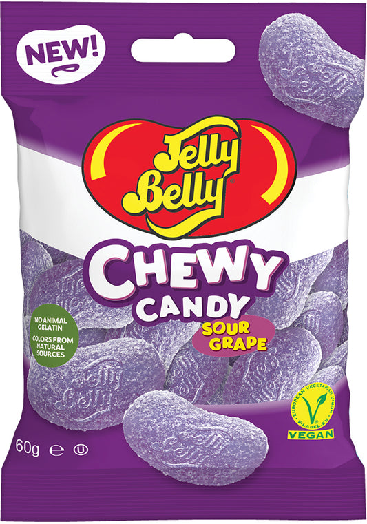 Jelly Belly Chewy Candy Sour Grape 60 Gram