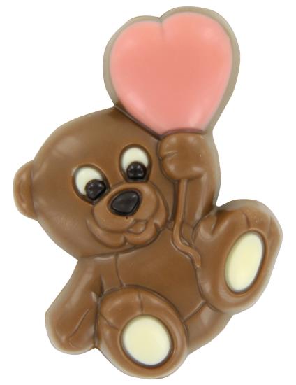 Chocolade Beertje Roze Hart 2.16 Kilo