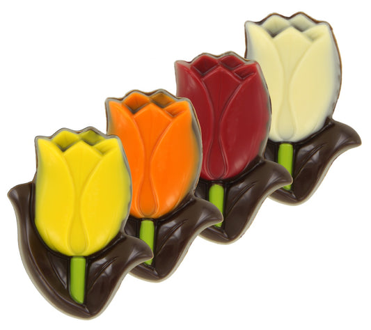 Chocolade Tulpen Gekleurd Puur Doos 2,16 Kilo