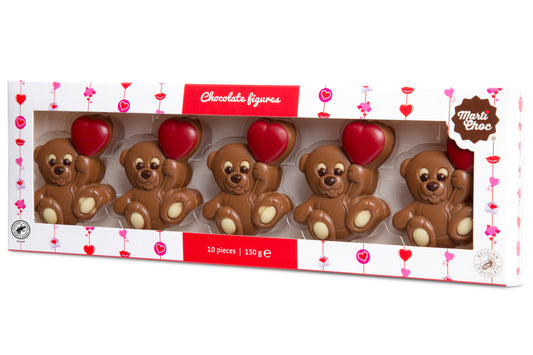 Choco Beertje Rood Hart Valentijn 150 Gram