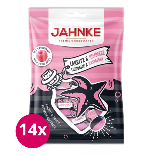 Jahnke Drop Framboos Doos 14 x 125 Gram
