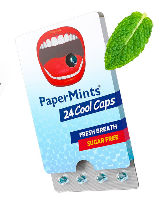 Papermints Blister Cool Caps Box - 20 x 24 Stuks
