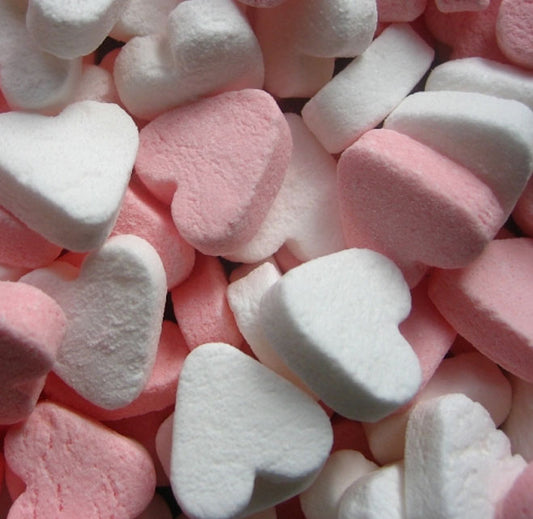 Mini Hartjes Roze Wit Pepermunt 1 Kilo