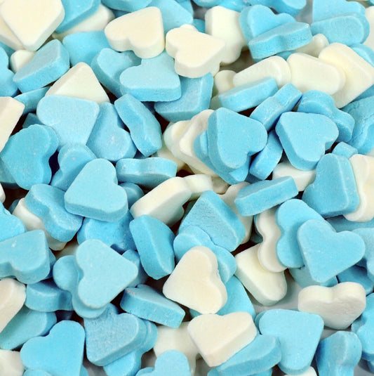 Vruchtenharten Mini Blauw Wit 3 Kilo