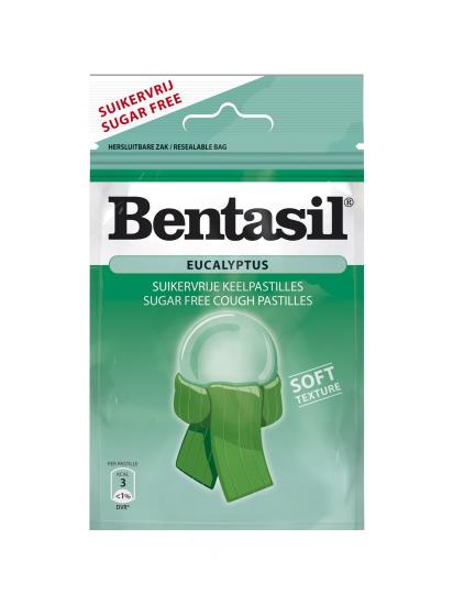 Bentasil Eucalyptus Suikervrij 32 Gram