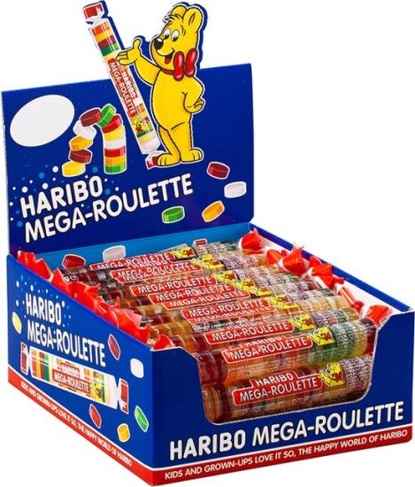 Haribo Roulette Mega Fruit Rol 40 Stuks