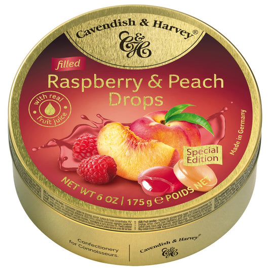 Cavendish & Harvey Framboos & Perzik 175 Gram