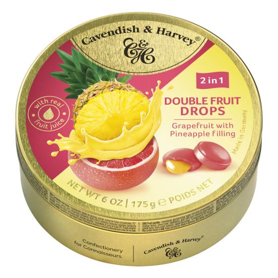 Cavendish & Harvey Doublefruit Grapefruit Pineapple 9 x 175 Gram
