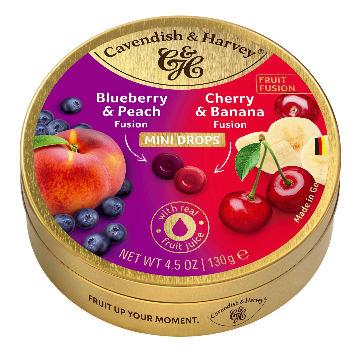 Cavendish & Harvey Blueberry/Peach & Cherry/Banana 11 x 130 gram