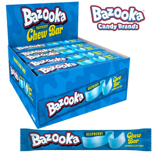 BAZOOKA CHEW BAR RASPBERRY 1 Stuk