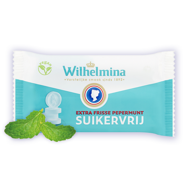 Wilhelmina  Vegan Pepermunt Suikervrij 3-Pack