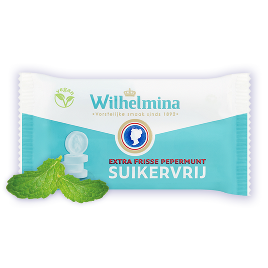 Wilhelmina  Vegan Pepermunt Suikervrij 3-Pack