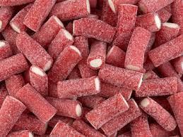 Damel Sour Mini Strawberry Sticks 1 Kilo