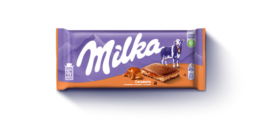 Milka Caramel Chocolade Reep 100 Gram