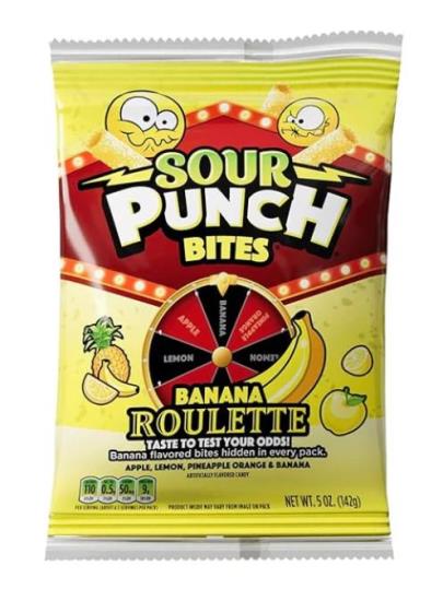 Sour Punch Bites Banana 140 Gram