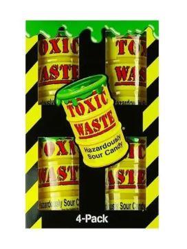 Toxic Waste Yellow Drum 4 Pack 168 Gram