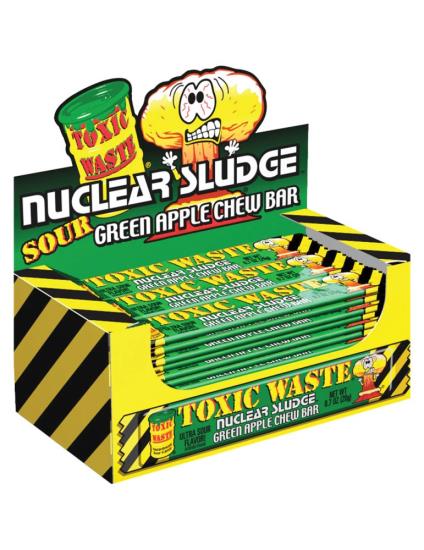 Toxic Waste Apple Chew Bar Doos 20 Gram