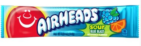 Airheads Sour Blue Raspberry Single Bar