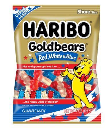 Haribo Goldbears Red White Blue 113 Gram