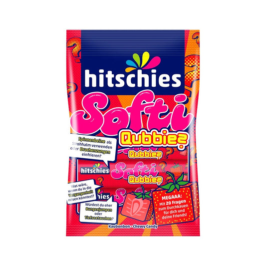 Hitschies Softi Qubbies Aardbei 80 Gram