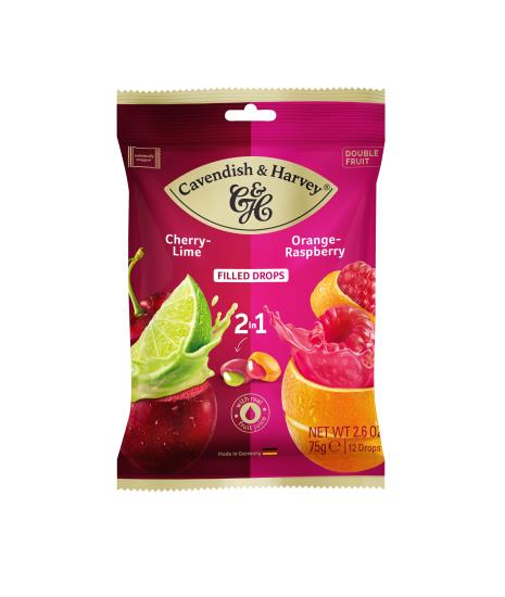 Cavendish & Harvey Cherry Lime & Orange Raspberry 75 Gram