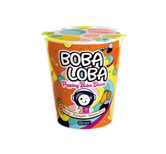 Boba Loba Bubble Tea Pineapple Passion Fruit 350ML