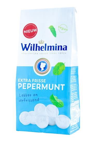 Wilhelmina Pepermunt Extra Fris 200 Gram