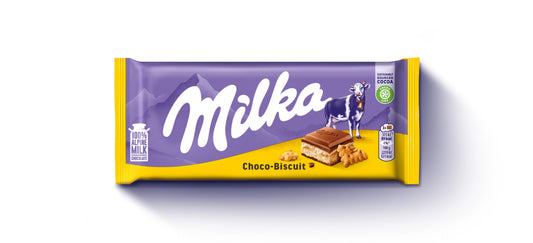 Milka Choco Biscuit Chocolade Reep 18 x 100 Gram