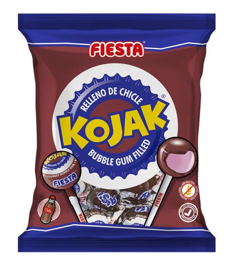 Kojak Bubbleknots Cola Lolly 105 Gram