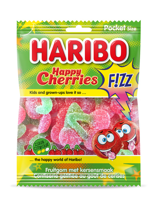 Happy Cherries Fizz Doos 28 x 70 Gram