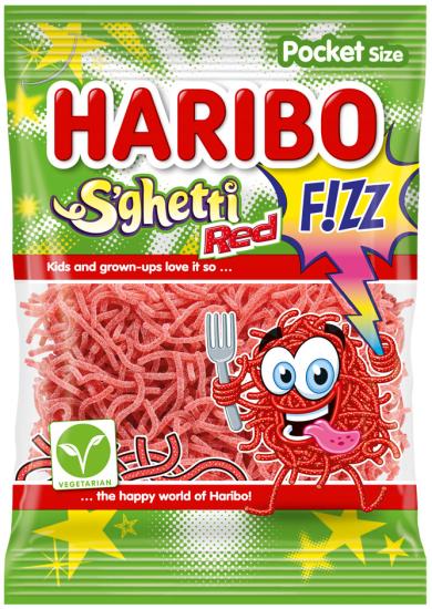 Haribo Spaghetti Red Fizz Doos 28 x 70 Gram