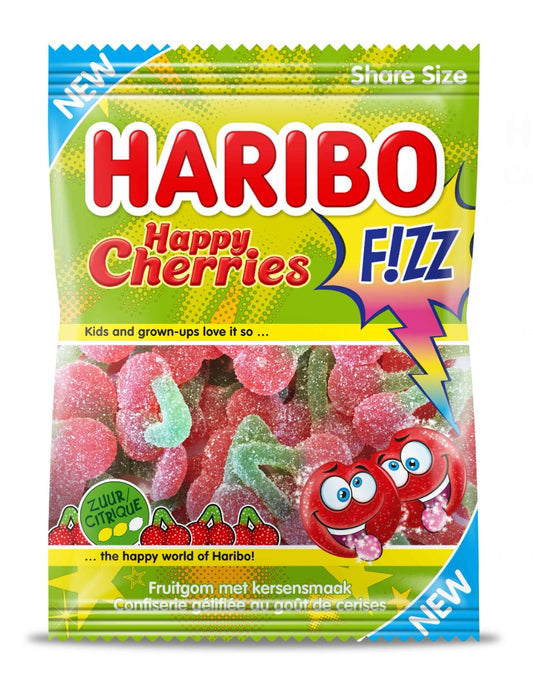 Haribo Happy Cherries Fizz 200 Gram
